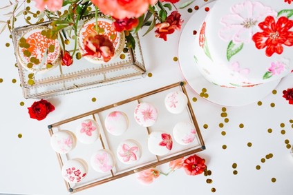 Lunar New Year kids party with red and gold details