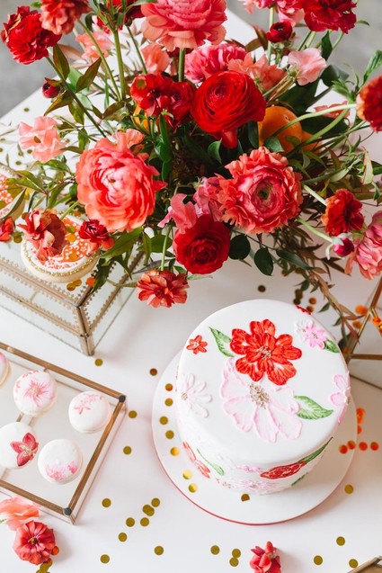 Lunar New Year kids party with red and gold details Inspiration
