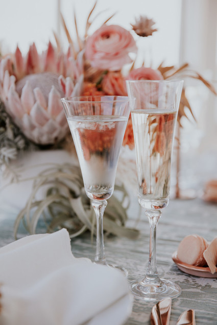 Spring 2019 wedding trend alert: pale mint and blush seaside editorial Inspiration