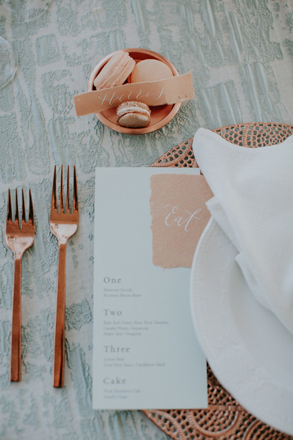 Spring 2019 wedding trend alert: pale mint and blush seaside editorial Inspiration