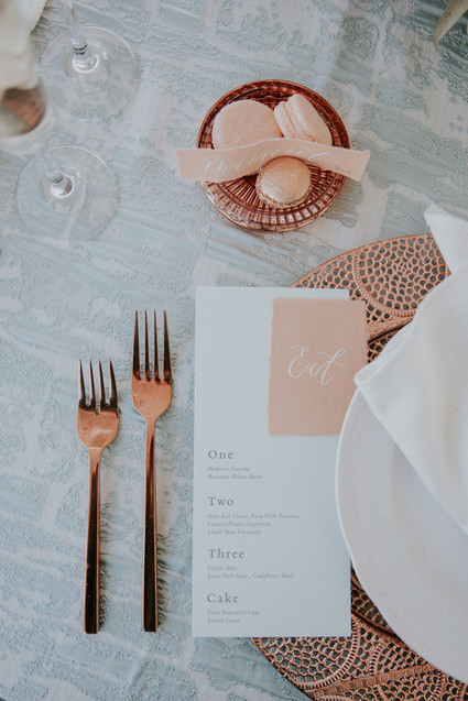 Spring 2019 wedding trend alert: pale mint and blush seaside editorial Inspiration