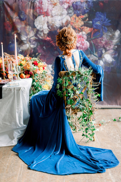 Ornate romantic British wedding editorial inspired by The Legend of Briar Rose