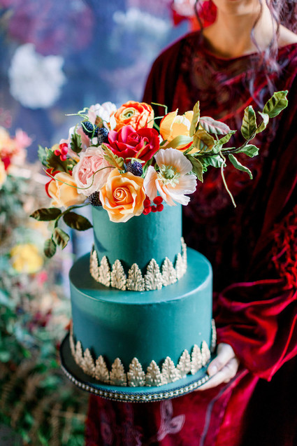 Ornate romantic British wedding editorial inspired by The Legend of Briar Rose