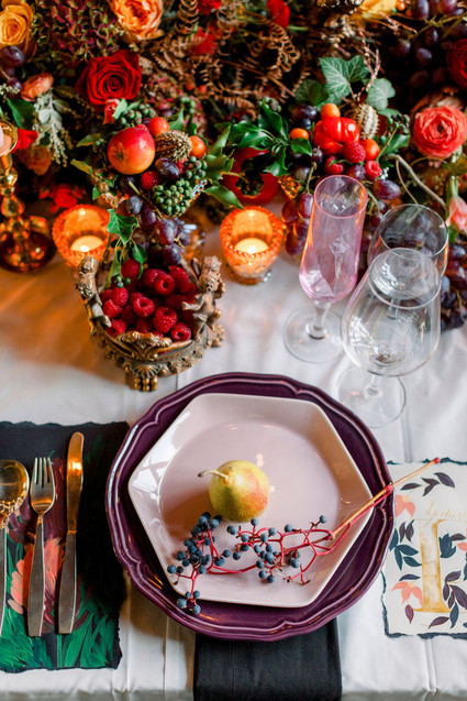 Ornate romantic British wedding editorial inspired by The Legend of Briar Rose