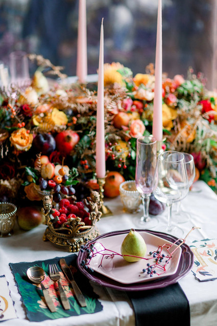 Ornate romantic British wedding editorial inspired by The Legend of Briar Rose