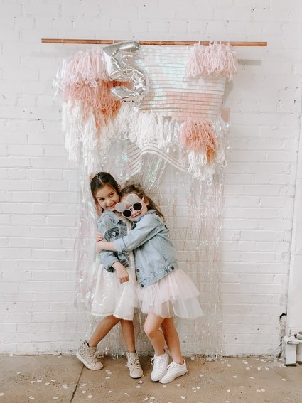 Boho mermaid girl's birthday party with all the sparkles