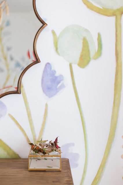 Cara Loren's floral feminine girl's nursery with Lulu & Georgia