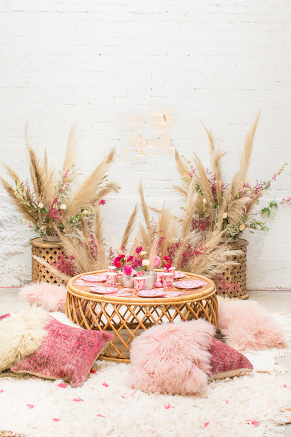 Eye Love You boho kids Valentine's Day party