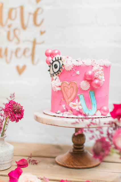 Eye Love You boho kids Valentine's Day party