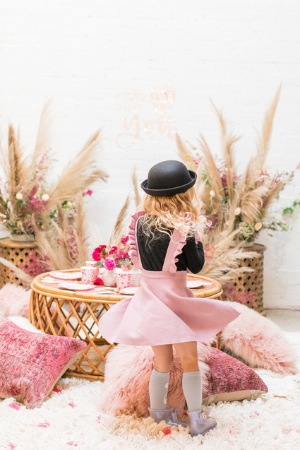 Eye Love You boho kids Valentine's Day party