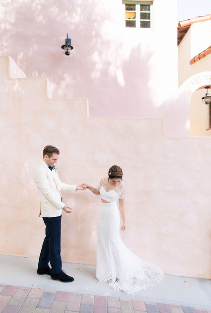Modern blushy Palm Springs wedding at Colony 29 Inspiration