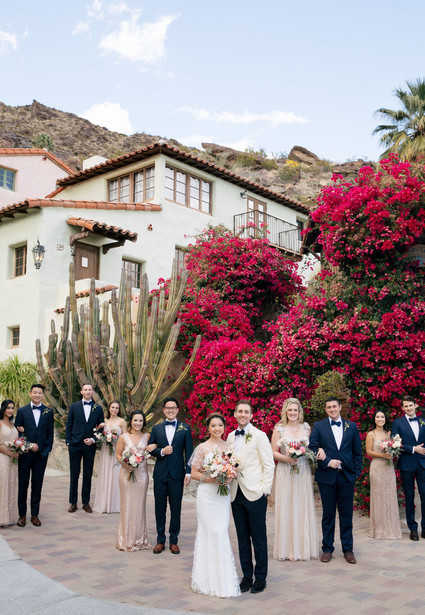 Modern blushy Palm Springs wedding at Colony 29 Inspiration