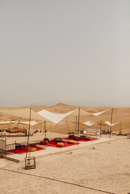 The ultimate in laid back desert chic is this stylish wedding in the Agfay desert outside of Marrakesh