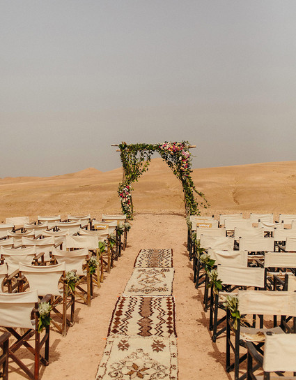 The ultimate in laid back desert chic is this stylish wedding in the Agfay desert outside of Marrakesh