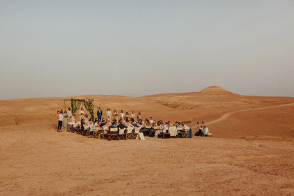 The ultimate in laid back desert chic is this stylish wedding in the Agfay desert outside of Marrakesh