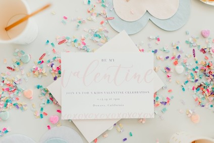 Pastel and gold Valentine's Day party Inspiration