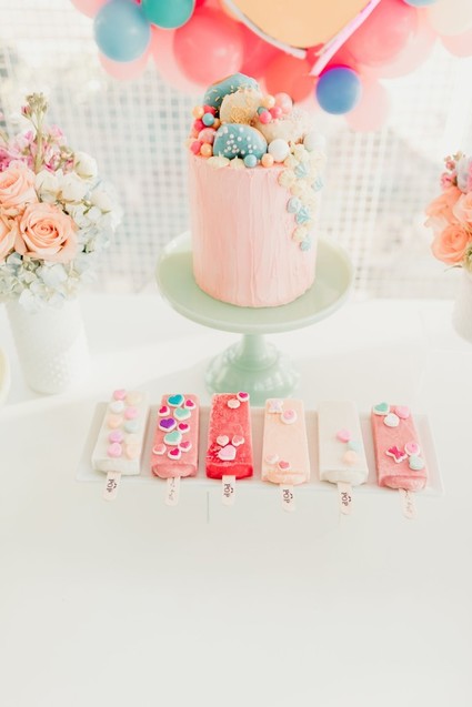 Pastel and gold Valentine's Day party Inspiration