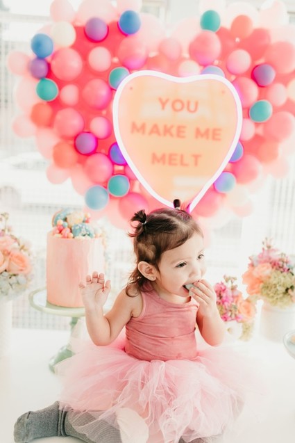 Pastel and gold Valentine's Day party Inspiration