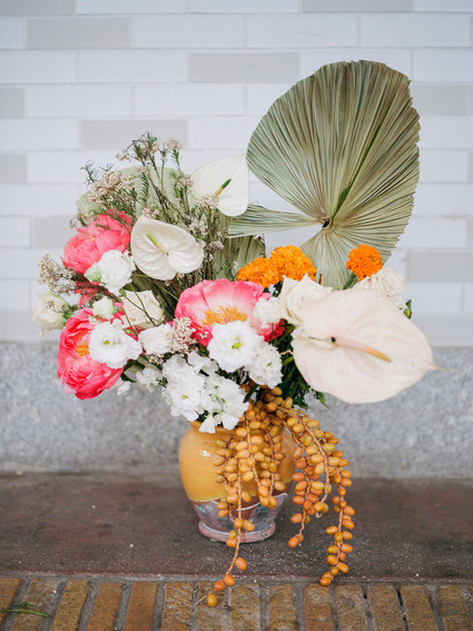 Tropical wedding flowers