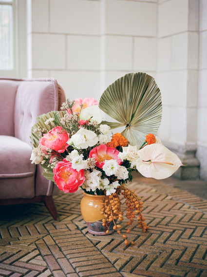 Tropical wedding flowers