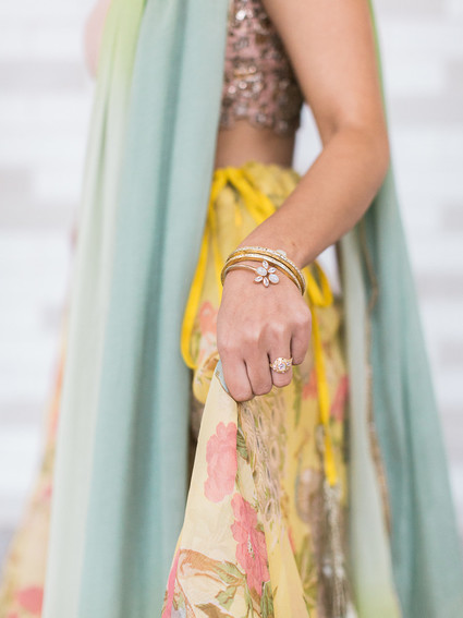 Pastel indian bridal editorial at the Prospect Park boathouse