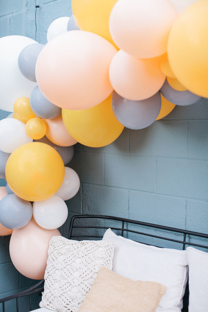 Spring backyard gender neutral baby shower