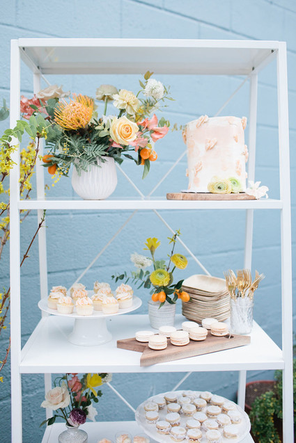 Spring backyard gender neutral baby shower