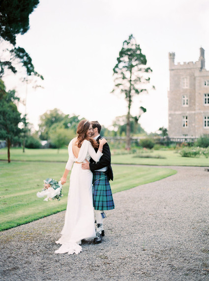 This Scottish wedding in an Irish Castle makes tartan look extra chic