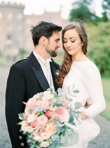 This Scottish wedding in an Irish Castle makes tartan look extra chic