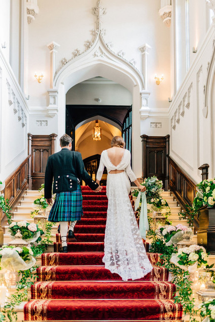 This Scottish wedding in an Irish Castle makes tartan look extra chic