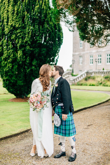 This Scottish wedding in an Irish Castle makes tartan look extra chic