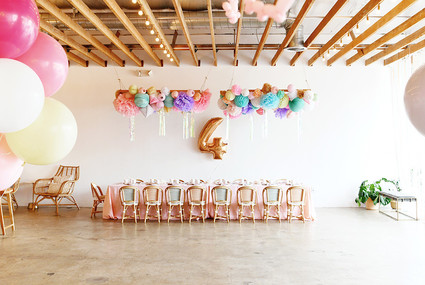 Pastel mermaid party at Festoon LA