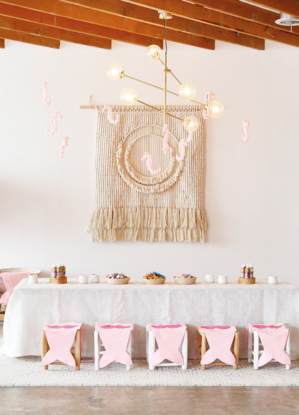 Pastel mermaid party at Festoon LA