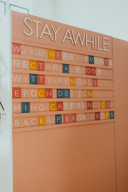 Wedding signage