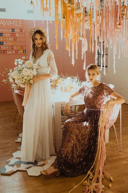 Modern wedding dress style