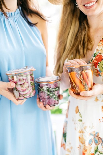 pickled spring veggies