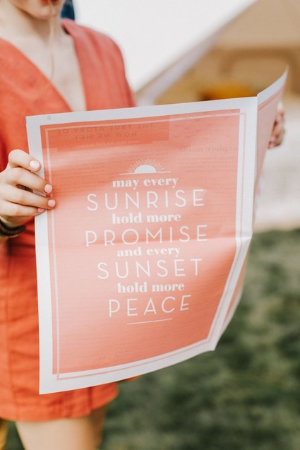 whimsical morning paper inspired wedding invites