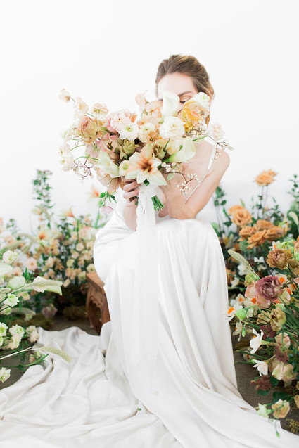 The blushiest bridal editorial and tablescape for spring Inspiration