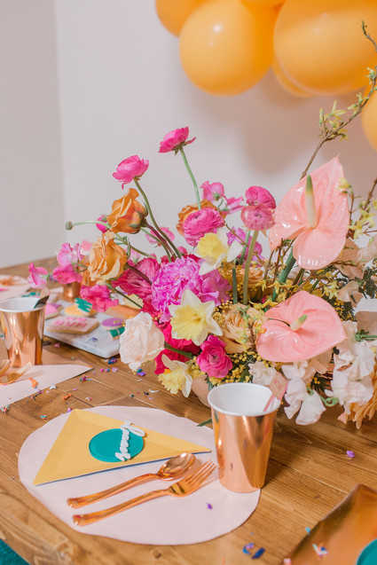 Totally rad 80's birthday party