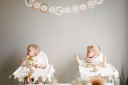 How to host and plan a sweet thoughtful pastel birthday party at home for twins