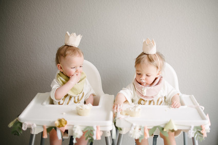 How to host and plan a sweet thoughtful pastel birthday party at home for twins