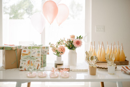 How to host and plan a sweet thoughtful pastel birthday party at home for twins