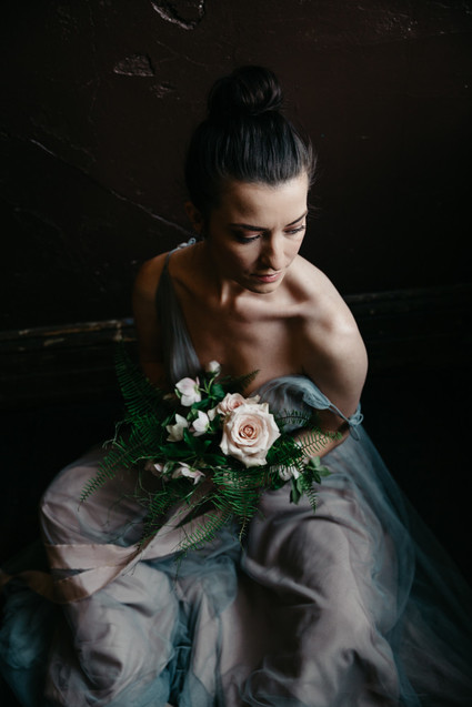 Moody winter Degas-inspired wedding design