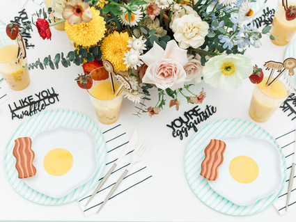 Breakfast themed birthday party for kids
