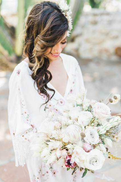 An all white Mexican inspires wedding at the most romantic Spanish venue in San Diego Inspiration