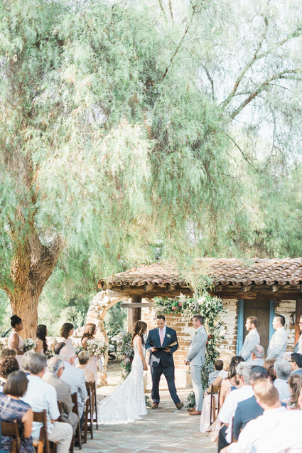 An all white Mexican inspires wedding at the most romantic Spanish venue in San Diego