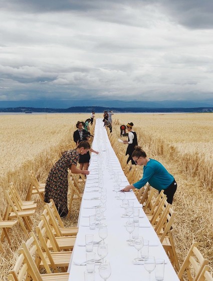 long dinner table