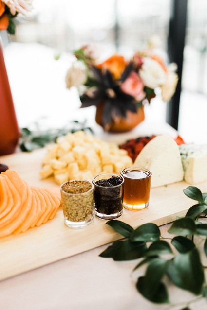 Modern Midwest brewery wedding inspiration with rust and white details