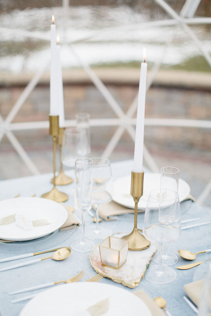 Winter white wedding ideas inspired by an ice storm