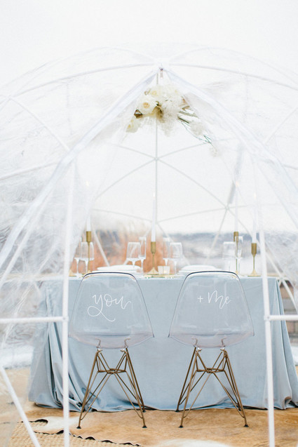 Winter white wedding ideas inspired by an ice storm